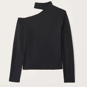 Abercrombie & Fitch Soft A&F Collection Black cutout top Women’s Size Medium